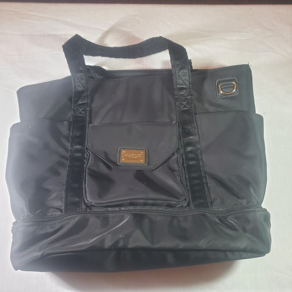 Laundry by Shelli Segal Women's Black Tote Bag Handbag Purse Shoulder Bag